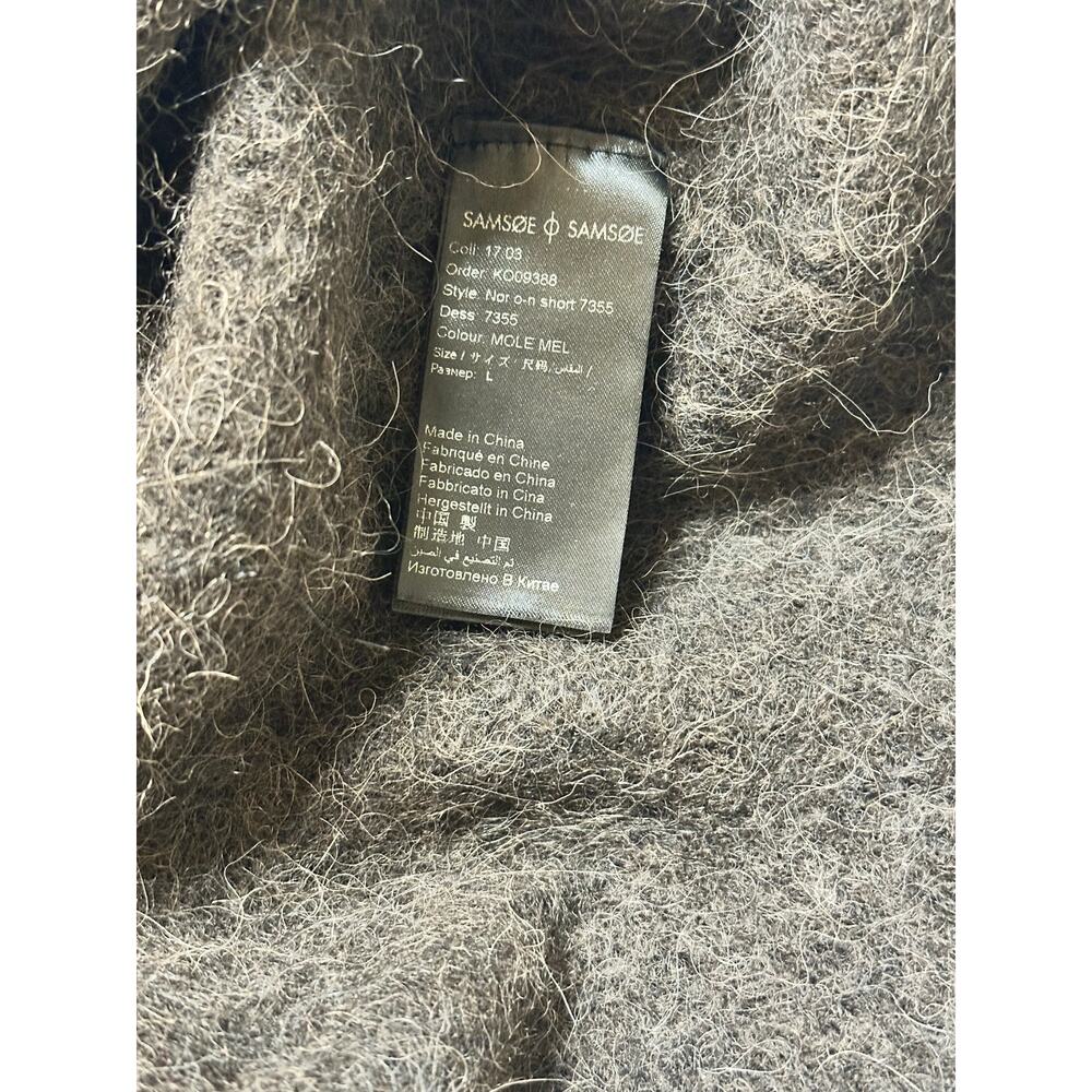 Samse & Samse Alpaca Wool Blend Fuzzy Brown Sweat… - image 8